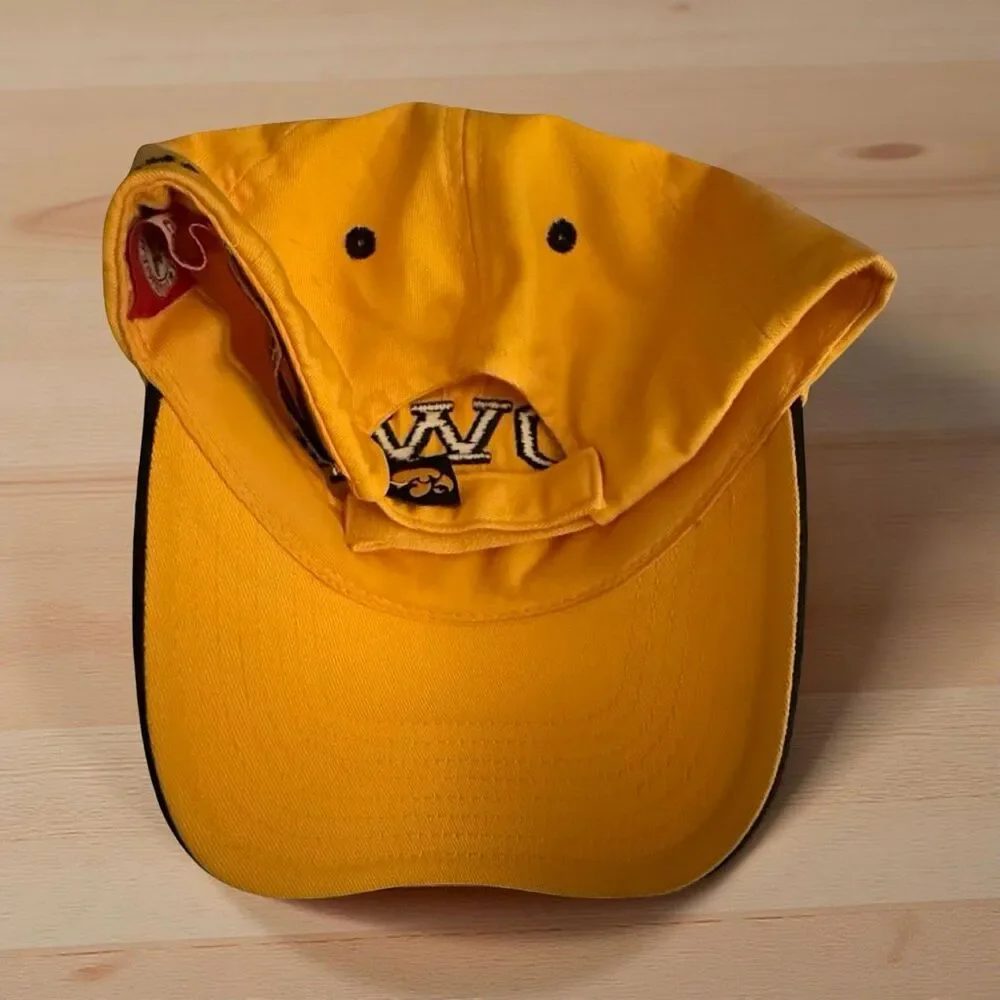 NCAA Iowa Hawkeyes Bimm Ridder The Game Hat Adjustable Strap Yellow Cotton Cap